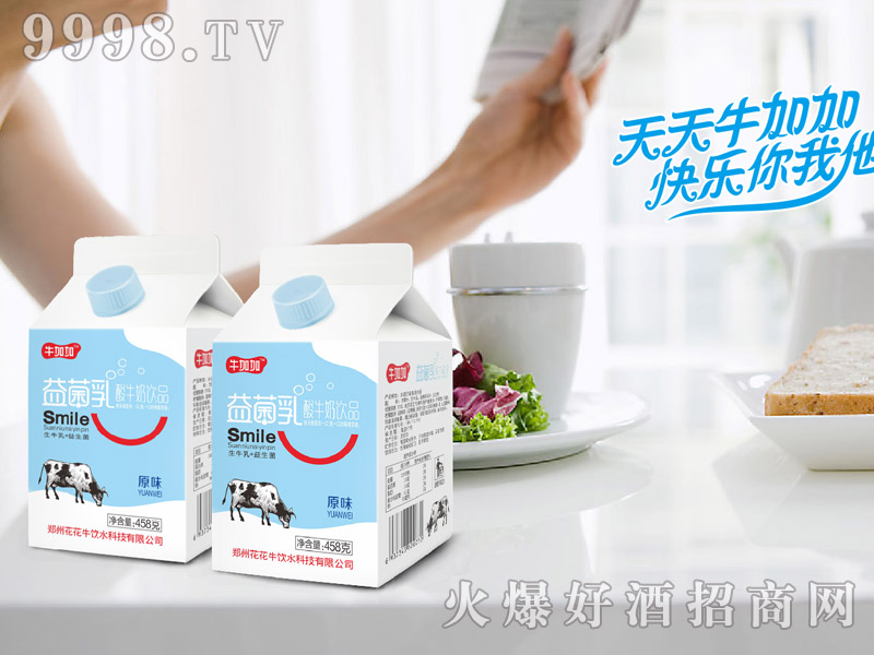 牛加加益菌乳酸牛奶原味（屋顶盒餐饮奶）